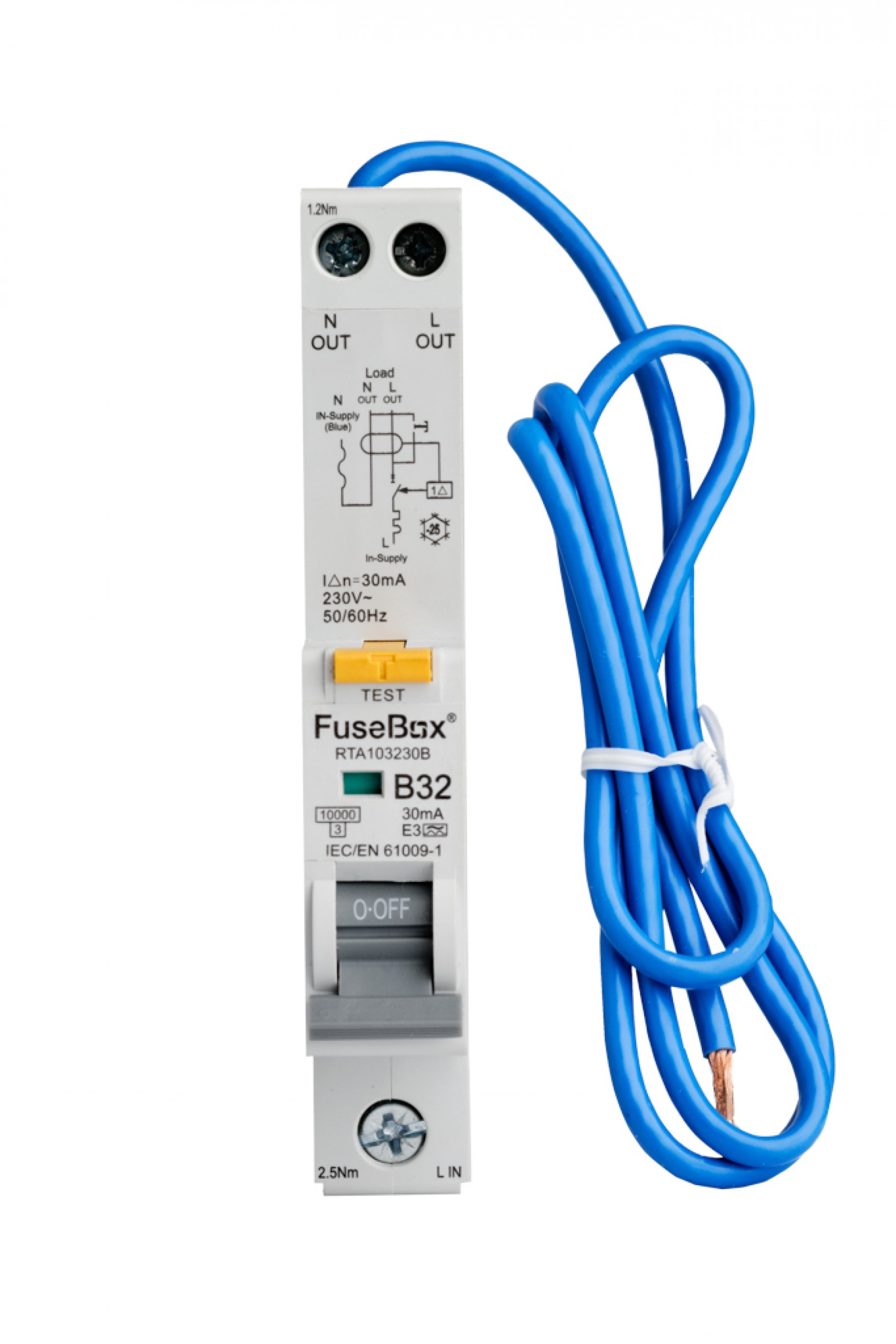 FUSEBOX RTA103230B 32A 30MA TYPE A RCBO